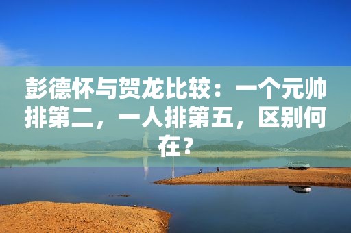 彭德怀与贺龙比较：一个元帅排第二，一人排第五，区别何在？