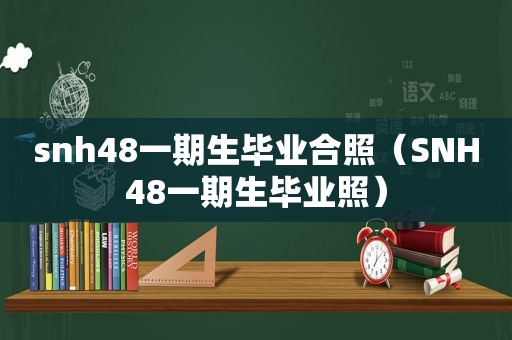 snh48一期生毕业合照（SNH48一期生毕业照）