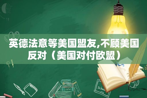 英德法意等美国盟友,不顾美国反对（美国对付欧盟）