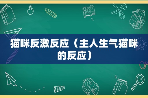 猫咪反激反应（主人生气猫咪的反应）