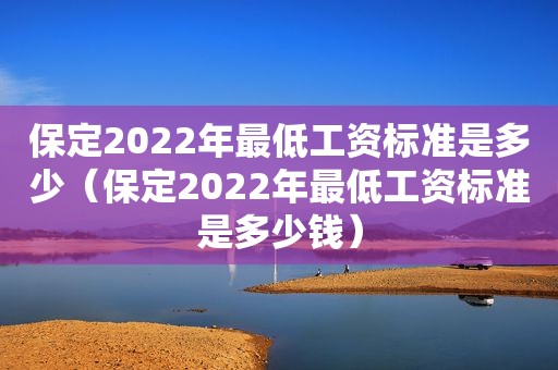 保定2022年最低工资标准是多少（保定2022年最低工资标准是多少钱）