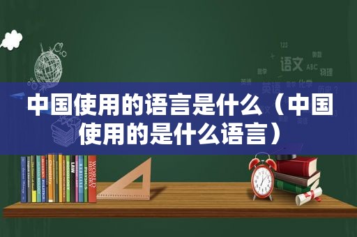 中国使用的语言是什么（中国使用的是什么语言）