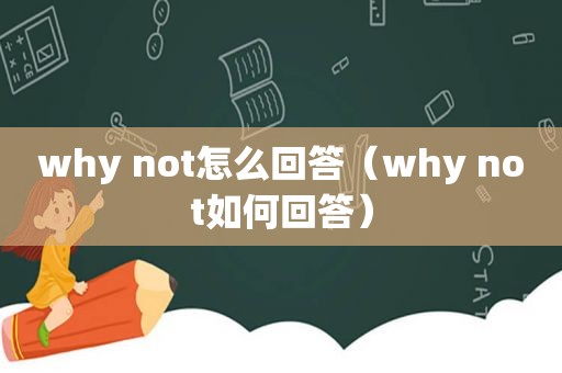 why not怎么回答（why not如何回答）