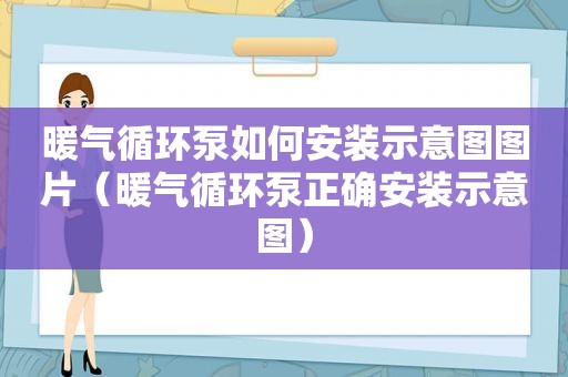 暖气循环泵如何安装示意图图片（暖气循环泵正确安装示意图）