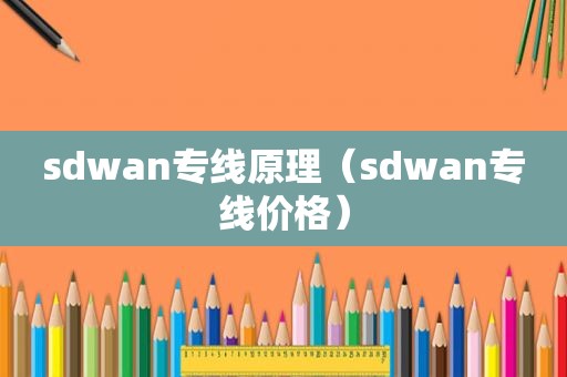 sdwan专线原理（sdwan专线价格）