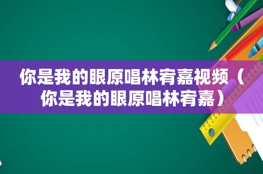 你是我的眼原唱林宥嘉视频（你是我的眼原唱林宥嘉）