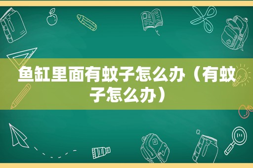 鱼缸里面有蚊子怎么办（有蚊子怎么办）