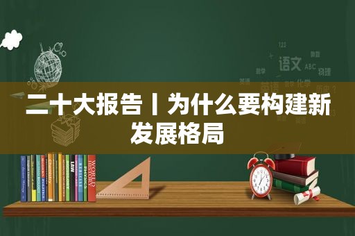 二十大报告丨为什么要构建新发展格局