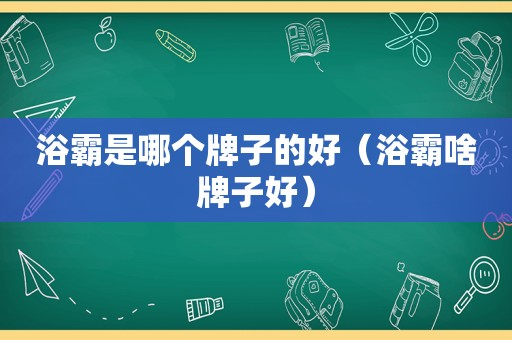 浴霸是哪个牌子的好（浴霸啥牌子好）