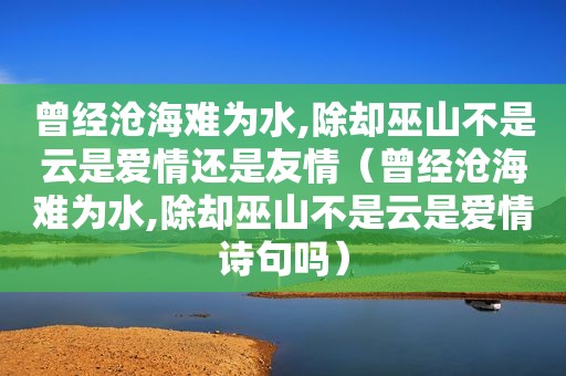 曾经沧海难为水,除却巫山不是云是爱情还是友情（曾经沧海难为水,除却巫山不是云是爱情诗句吗）