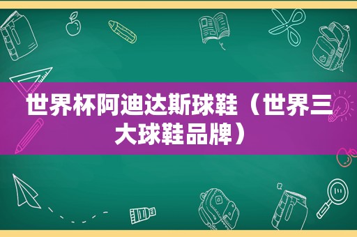 世界杯阿迪达斯球鞋（世界三大球鞋品牌）