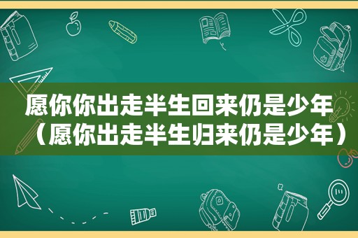 愿你你出走半生回来仍是少年（愿你出走半生归来仍是少年）