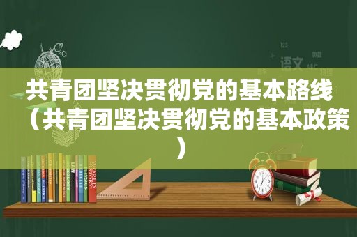 共青团坚决贯彻党的基本路线（共青团坚决贯彻党的基本政策）