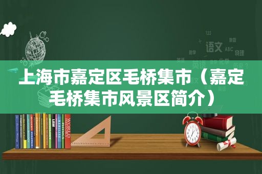 上海市嘉定区毛桥集市（嘉定毛桥集市风景区简介）