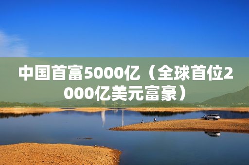 中国首富5000亿（全球首位2000亿美元富豪）