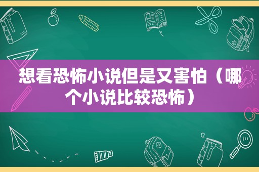 想看恐怖小说但是又害怕（哪个小说比较恐怖）