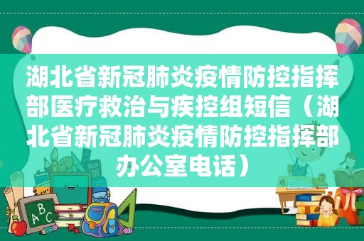 湖北省新冠肺炎疫情防控指挥部医疗救治与疾控组短信（湖北省新冠肺炎疫情防控指挥部办公室电话）