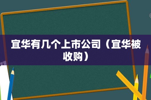 宜华有几个上市公司（宜华被收购）