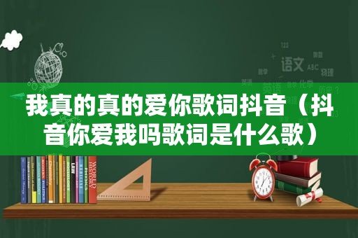 我真的真的爱你歌词抖音（抖音你爱我吗歌词是什么歌）