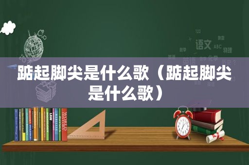 踮起脚尖是什么歌（踮起脚尖是什么歌）