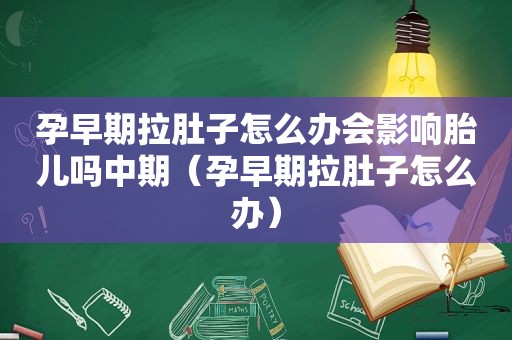 孕早期拉肚子怎么办会影响胎儿吗中期（孕早期拉肚子怎么办）