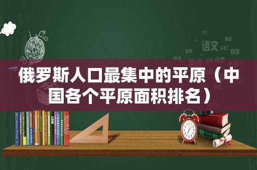 俄罗斯人口最集中的平原（中国各个平原面积排名）