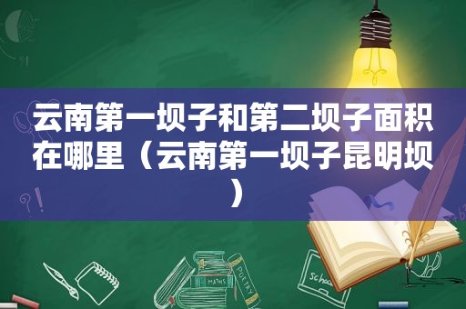 云南第一坝子和第二坝子面积在哪里（云南第一坝子昆明坝）