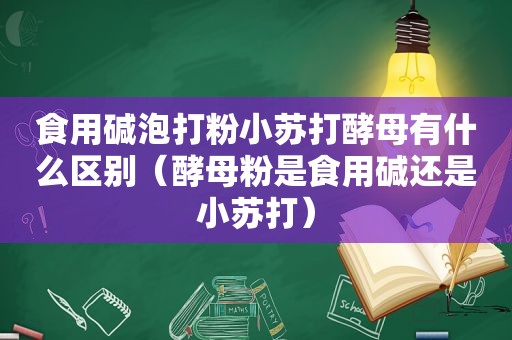 食用碱泡打粉小苏打酵母有什么区别（酵母粉是食用碱还是小苏打）