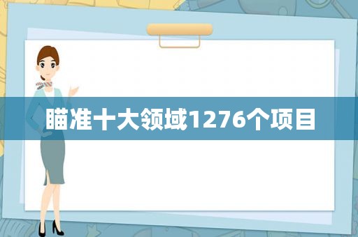 瞄准十大领域1276个项目