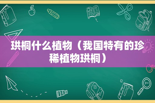 珙桐什么植物（我国特有的珍稀植物珙桐）