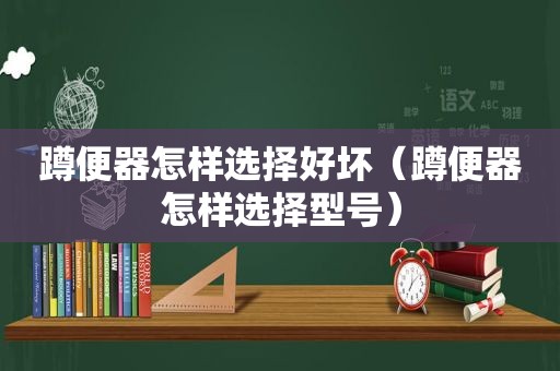 蹲便器怎样选择好坏（蹲便器怎样选择型号）