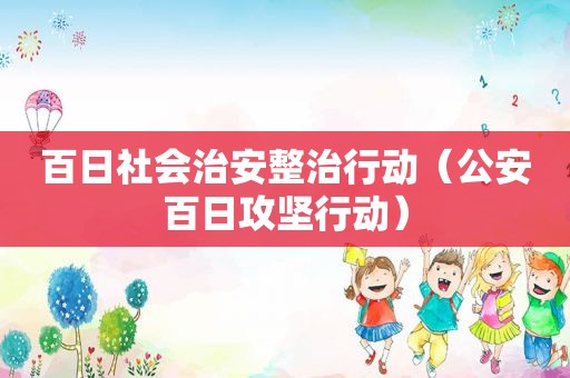 百日社会治安整治行动（公安百日攻坚行动）