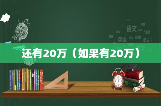 还有20万（如果有20万）