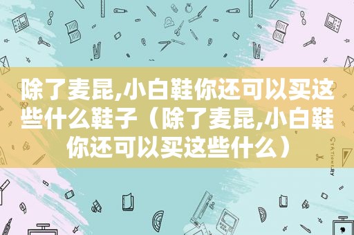 除了麦昆,小白鞋你还可以买这些什么鞋子（除了麦昆,小白鞋你还可以买这些什么）