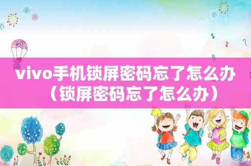 vivo手机锁屏密码忘了怎么办（锁屏密码忘了怎么办）