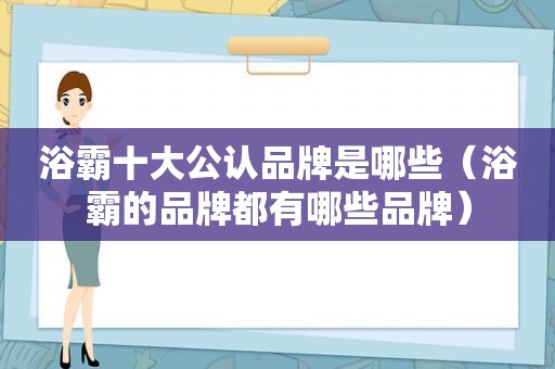 浴霸十大公认品牌是哪些（浴霸的品牌都有哪些品牌）