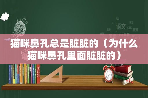 猫咪鼻孔总是脏脏的（为什么猫咪鼻孔里面脏脏的）