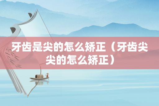 牙齿是尖的怎么矫正（牙齿尖尖的怎么矫正）