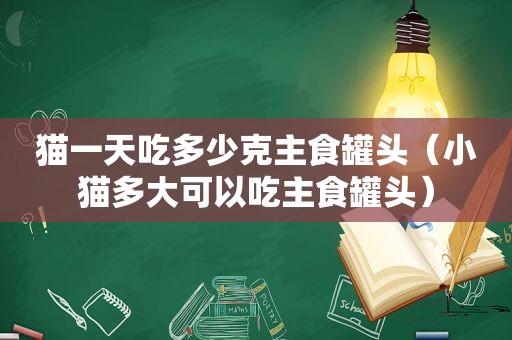 猫一天吃多少克主食罐头（小猫多大可以吃主食罐头）