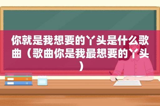 你就是我想要的丫头是什么歌曲（歌曲你是我最想要的丫头）