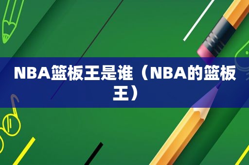 NBA篮板王是谁（NBA的篮板王）