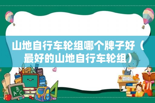 山地自行车轮组哪个牌子好（最好的山地自行车轮组）