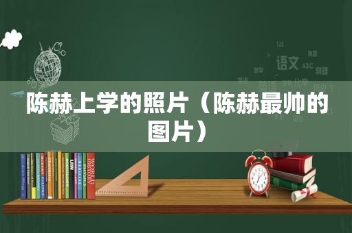 陈赫上学的照片（陈赫最帅的图片）