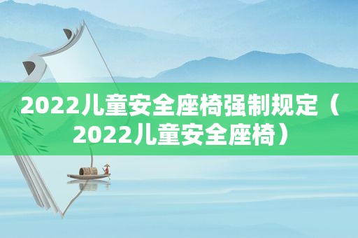 2022儿童安全座椅强制规定（2022儿童安全座椅）