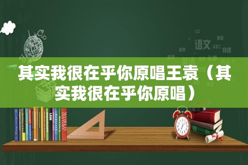 其实我很在乎你原唱王袁（其实我很在乎你原唱）