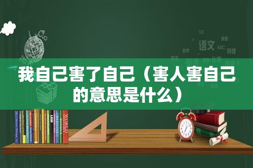 我自己害了自己（害人害自己的意思是什么）