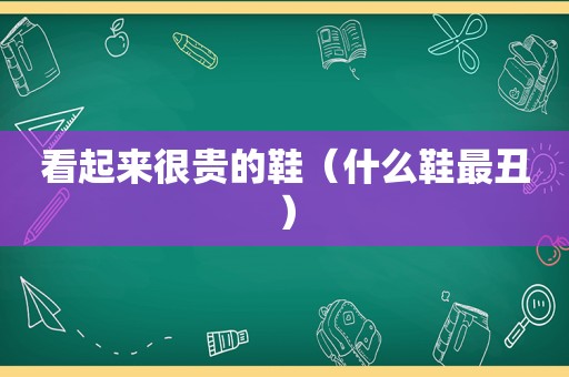 看起来很贵的鞋（什么鞋最丑）