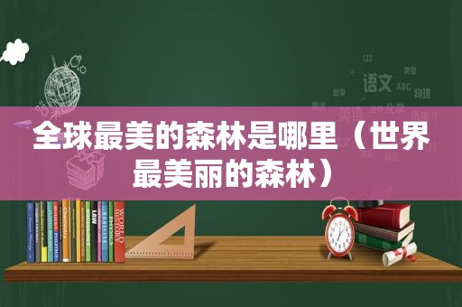 全球最美的森林是哪里（世界最美丽的森林）