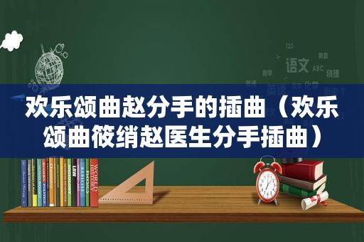 欢乐颂曲赵分手的插曲（欢乐颂曲筱绡赵医生分手插曲）