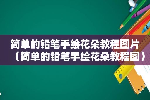 简单的铅笔手绘花朵教程图片（简单的铅笔手绘花朵教程图）